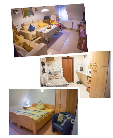 Collage Ferienwohnung Adler